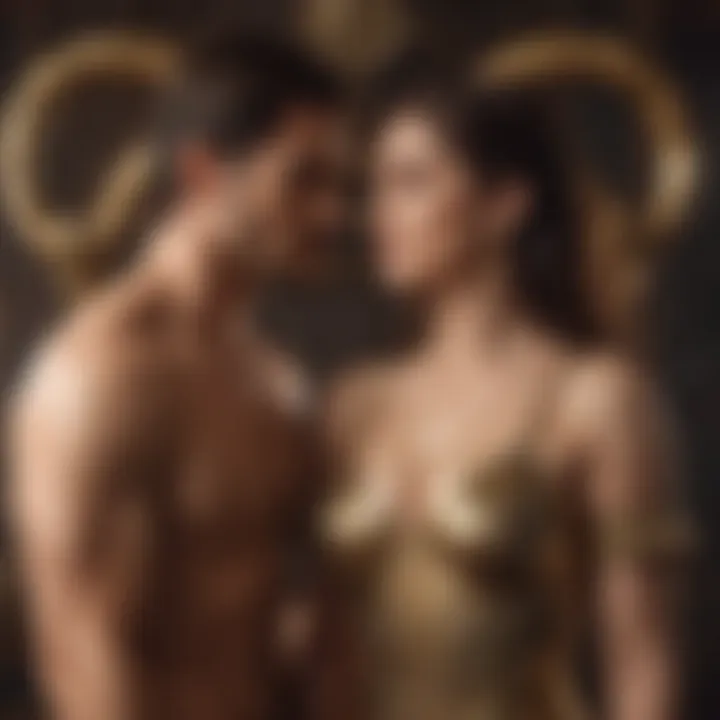 Illustration depicting Aries Rising in relationships