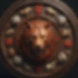 Symbolic representation of the twelve animal signs in Chinese astrology