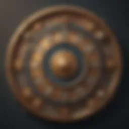 Astrological chart showcasing the twelve houses