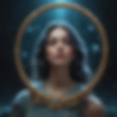 Aquarius Cosmic Symbols Astrological symbols representing Aquarius in a cosmic setting
