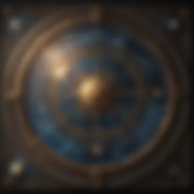 Celestial Chart Analysis A captivating astrological chart adorned with celestial symbols