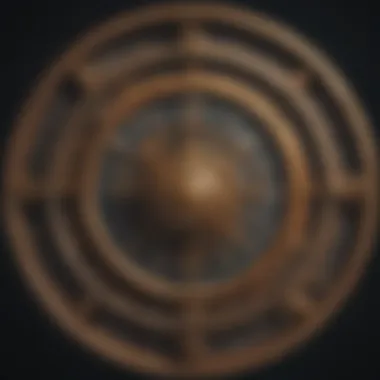 Zodiac Wheel Representation An intricate zodiac wheel representing different astrological signs