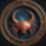 Symbolic representation of Cancer zodiac sign