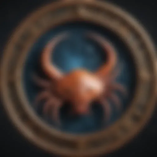 Symbolic representation of Cancer zodiac sign
