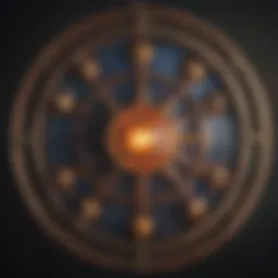 Celestial chart depicting astrological symbols related to fertility