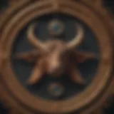 Astrological symbols representing Taurus and Gemini signs