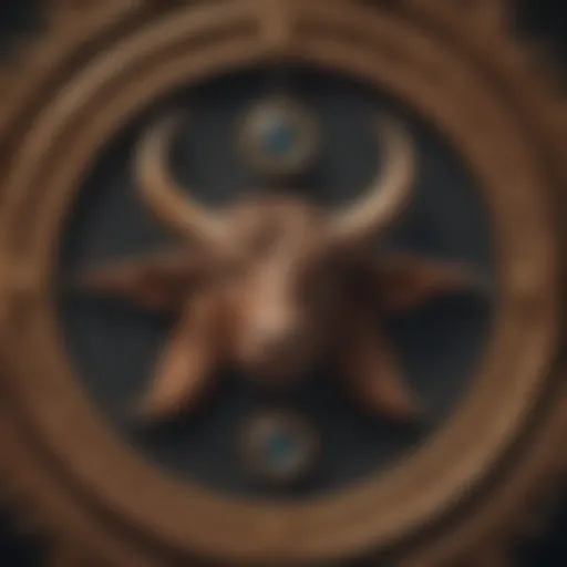 Astrological symbols representing Taurus and Gemini signs