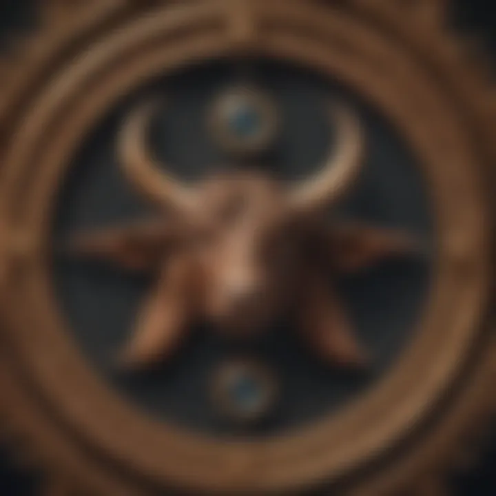 Astrological symbols representing Taurus and Gemini signs