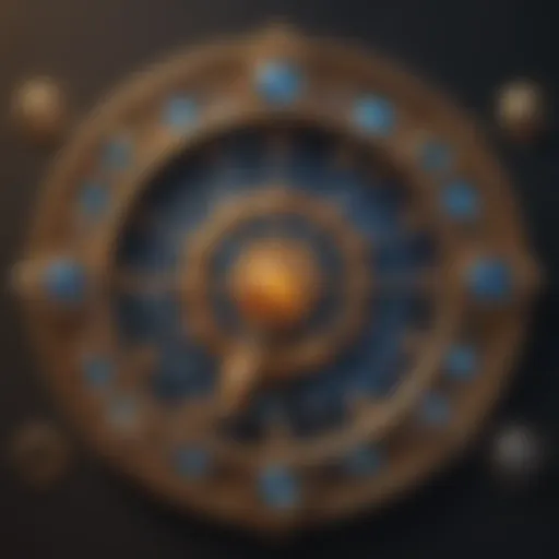 Astrological chart showcasing zodiac signs and their elements
