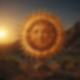 Symbolic representation of the sun highlighting its astrological significance.