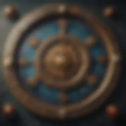 Astrological symbols intertwined with numerology charts