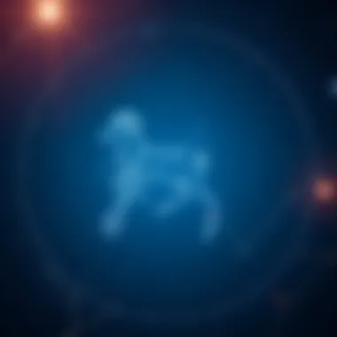 The Aries Constellation Aries constellation with cosmic backdrop