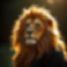 Symbol of Leo combined with ascendant traits