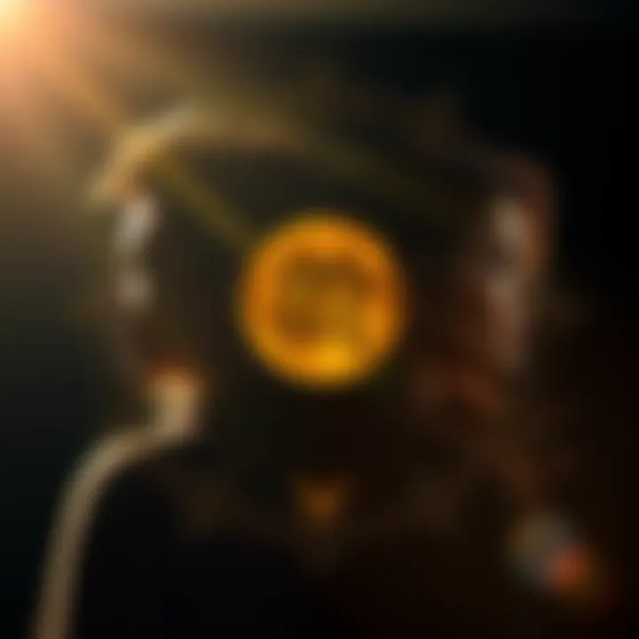 Artistic representation of Sun, Moon, and Rising signs