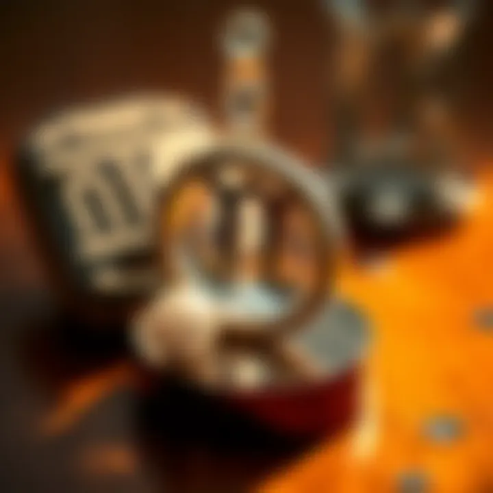 Symbolic elements representing the three signs in astrology