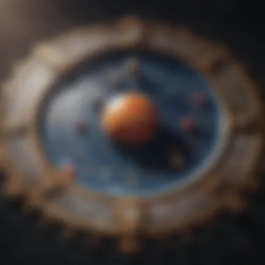 Planetary Positions in Astrology A celestial map showcasing planetary positions