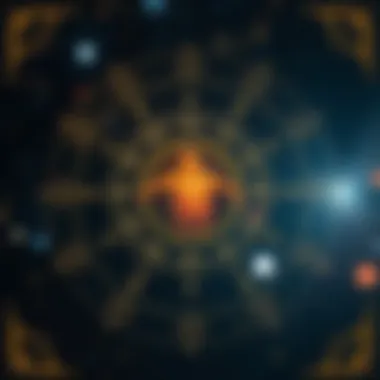 Celestial Insight into Nakshatra Celestial illustration depicting Nakshatra