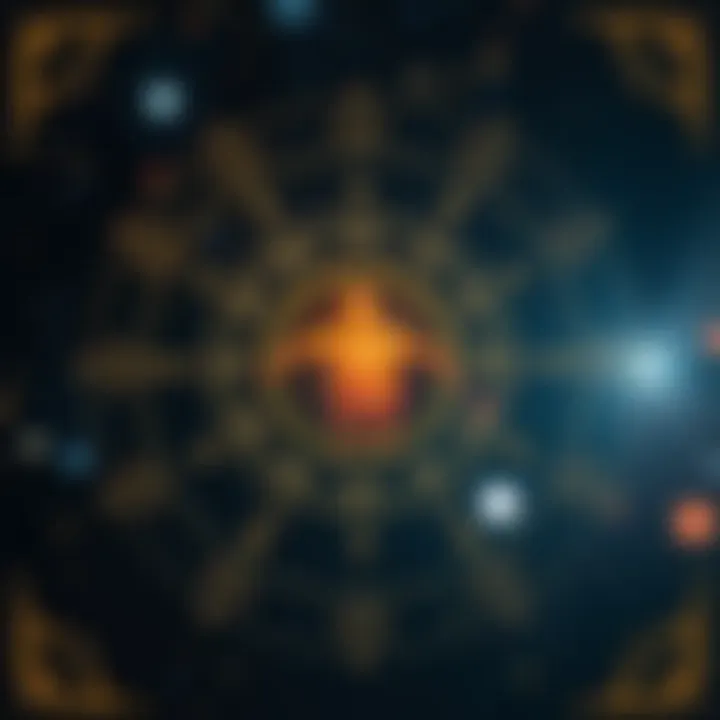 Celestial Insight into Nakshatra Celestial illustration depicting Nakshatra