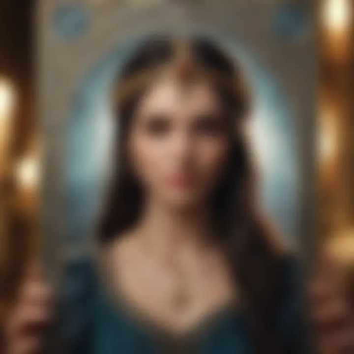 Interpretation of tarot cards showcasing intuitive insights