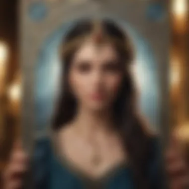 Interpretation of Tarot Insights Interpretation of tarot cards showcasing intuitive insights
