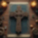 Celtic Cross tarot spread layout with vibrant cards