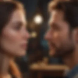 Couple engaged in a deep conversation about their relationship