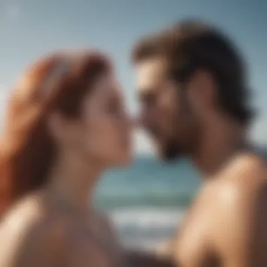Emotional Landscape of Aries and Aquarius A serene landscape representing emotional connection