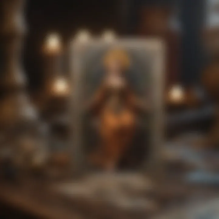 Historical depiction of tarot card origins
