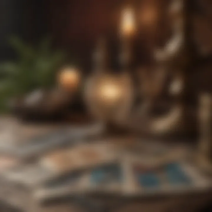 A serene environment for tarot reading