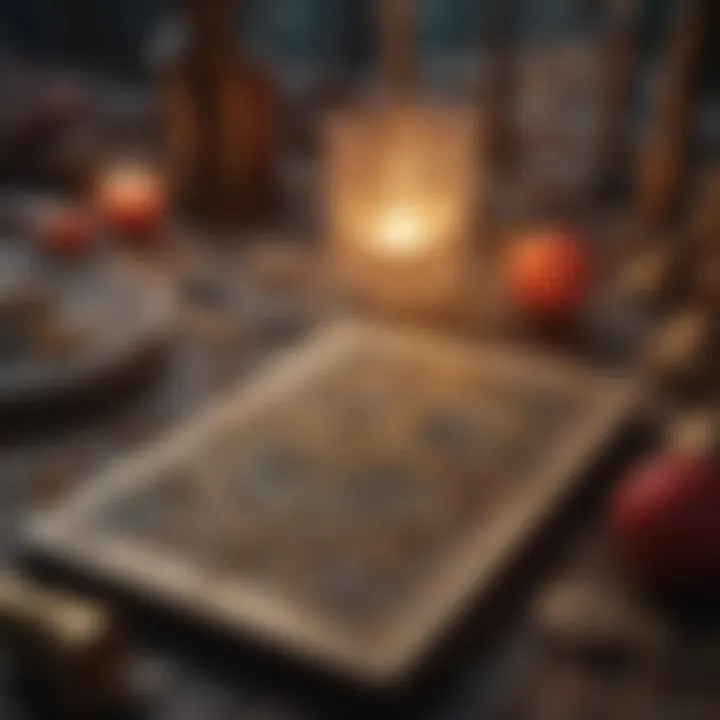 Various layouts and spreads used in tarot