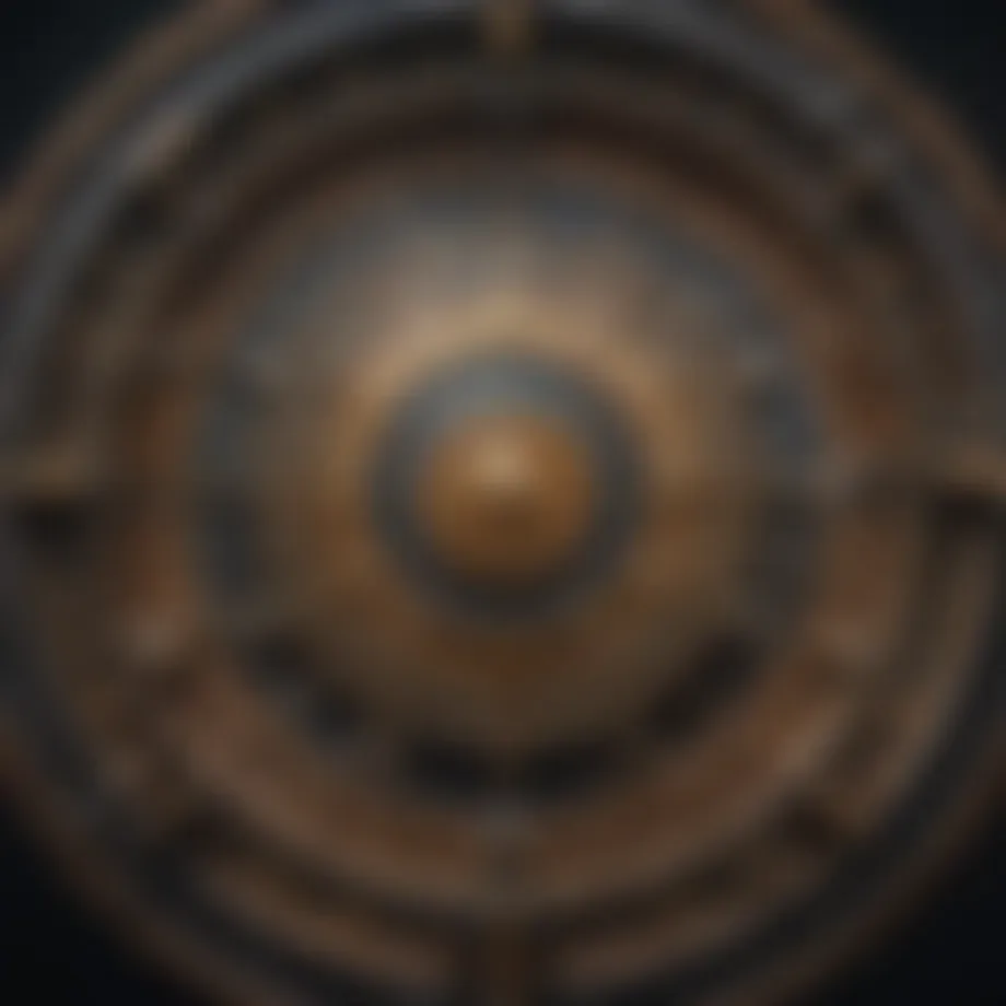 Intricate zodiac wheel diagram representing astrological signs