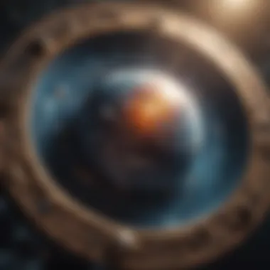 A celestial map illustrating planetary positions.