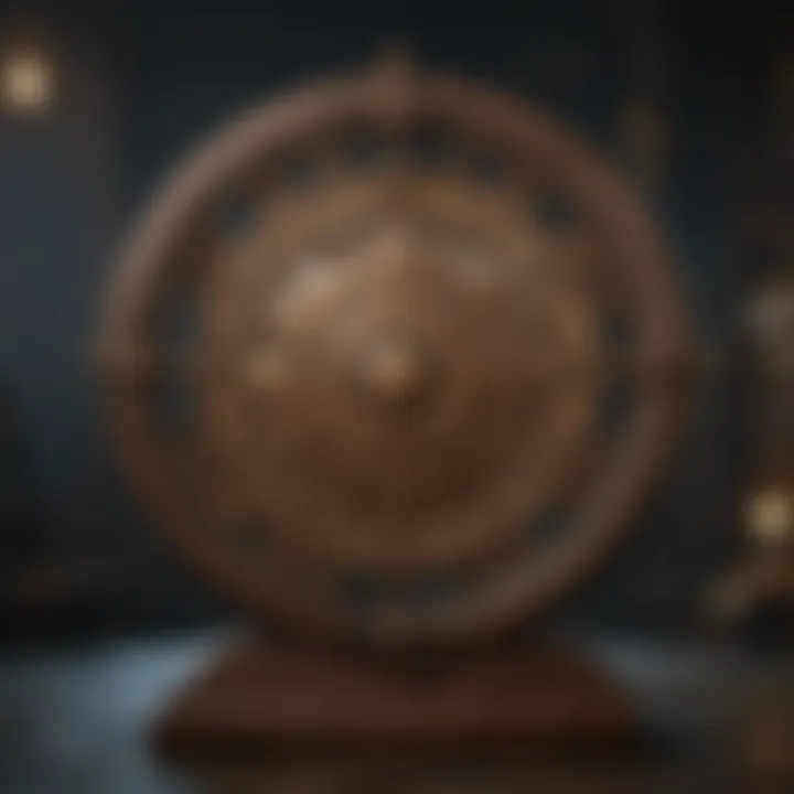 Zodiac wheel displaying astrological signs