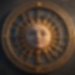 Astrological chart depicting Sun, Moon, and Rising signs
