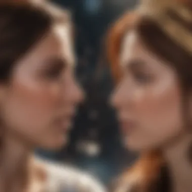 Emotional Depth: Pisces and Libra Connection Artistic representation of emotional connection between Pisces and Libra