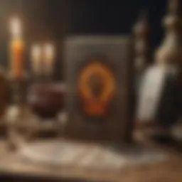 A mystical tarot deck spread on a wooden table, showcasing rich imagery and symbolism.