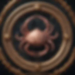 Astrological symbols representing the Cancer sign