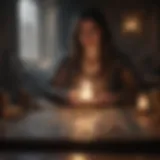 A mystical tarot spread revealing the energies of the universe