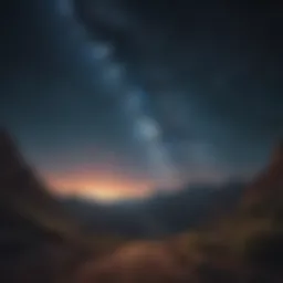 Stunning view of the night sky filled with stars and constellations