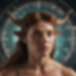 Astrological chart depicting Taurus traits