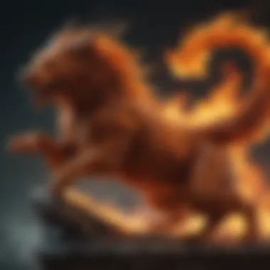 The Passion of Fire in Chinese Zodiac Illustration of the Fire element, embodying energy and passion.