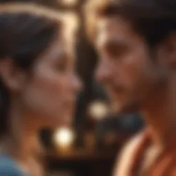 A couple engaged in a deep conversation