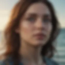 A serene ocean scene representing the emotional depth of Pisces