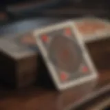 Depiction of a vintage deck of playing cards