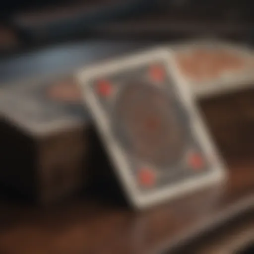 Depiction of a vintage deck of playing cards