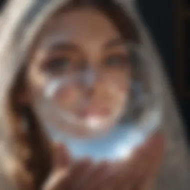Veil of Secrets: Crystal Gazing Serene crystal ball reflecting light