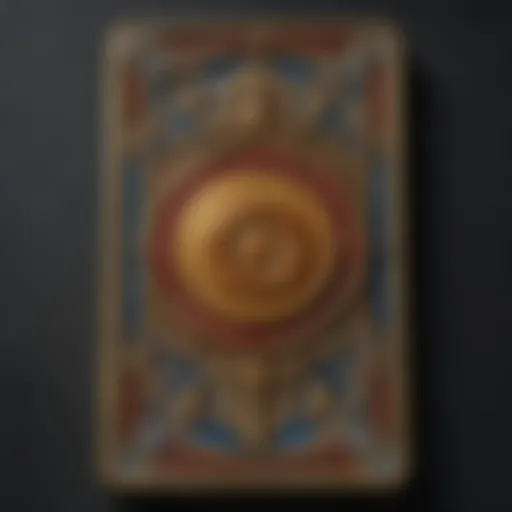 A close-up of a rare tarot card design showcasing intricate artwork
