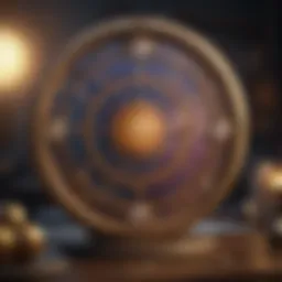A captivating horoscope app interface showcasing astrological charts