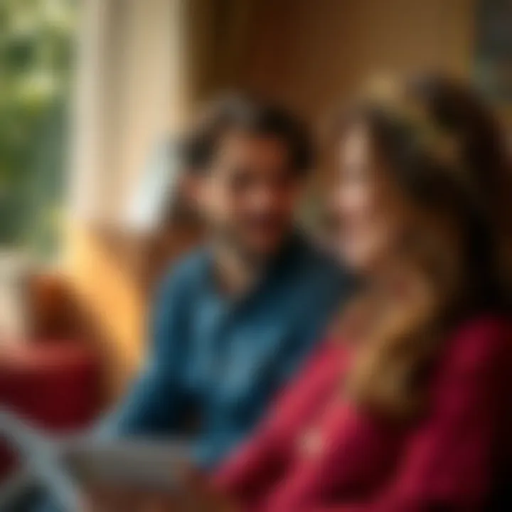 Navigating Relationships through Astrology A couple discussing their zodiac signs and compatibility