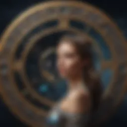 A cosmic depiction of zodiac signs in harmony